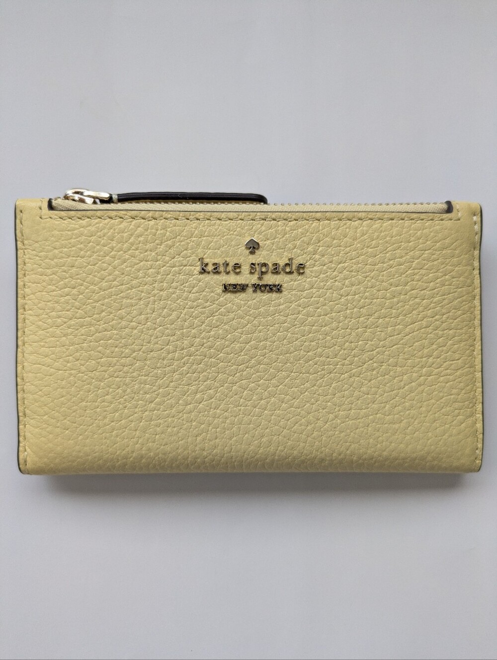 Kate Spade Small Slim Bifold in Yellow